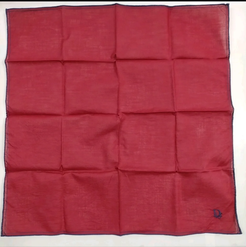 Dior Red & Blue Scarf 18